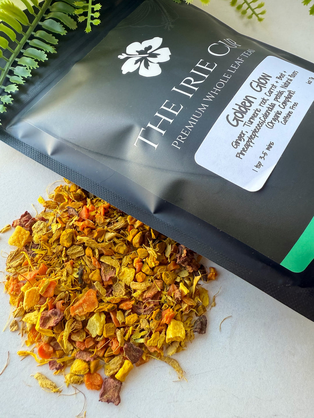 Golden Glow Herbal Tea – Refreshing & Immune-Boosting Blend – The Irie Cup