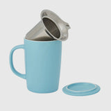 Pastel Blue Tea infuser mug 16 oz