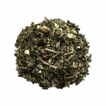 Caffeine-free herbal tea with peppermint and mullein,
